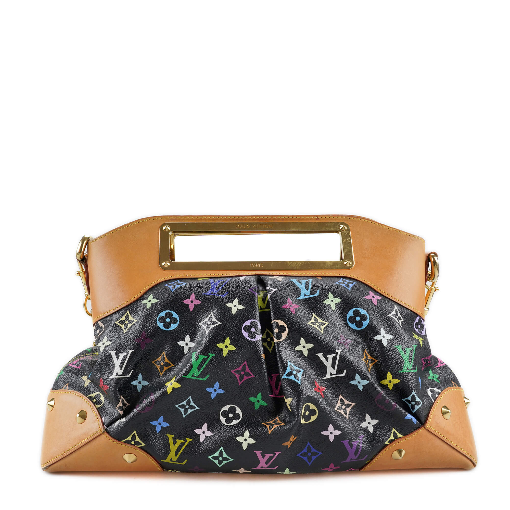 Louis Vuitton - Black Multicolor Monogram Canvas Judy MM Bag